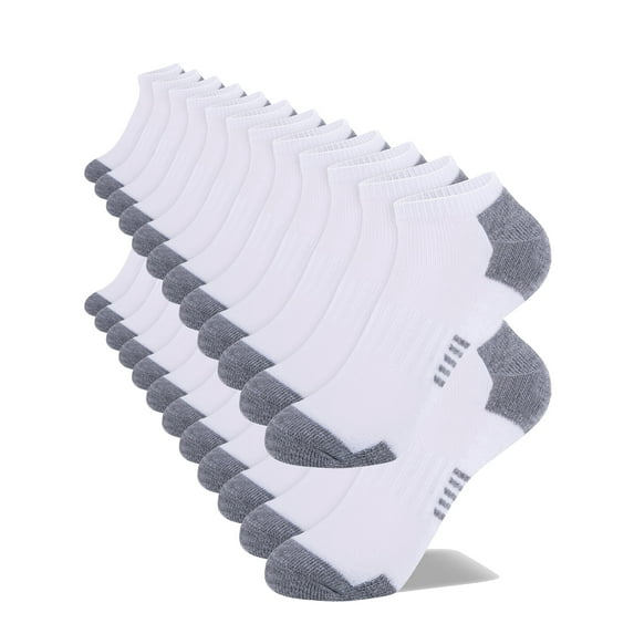 EALLCO 10 Pairs Kids Socks No Show Sport Socks Cushioned Low Cut Athletic for Boys Girls Socks
