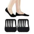 thumbnail image 1 of EALLCO 10 pairs Womens No Show Socks Low cut Invisible Non Slip Thin Silk Socks for Women, 1 of 7