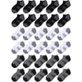thumbnail image 1 of EALLCO 30 Pairs Boys & Girls Socks Ankle Lightweight Socks for Child 4-10 Years Old, 1 of 7