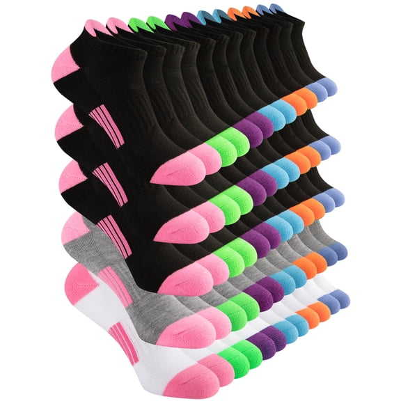 EALLCO 30 Pairs Womens Ankle Lightweight Socks Low Cut Casual Athletic Comfort Socks