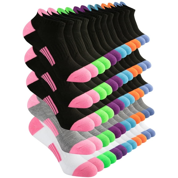 EALLCO 30 Pairs Womens Ankle Lightweight Socks Low Cut Casual Athletic Comfort Socks