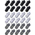 thumbnail image 1 of EALLCO Kids Socks 30 Pairs Ankle Lightweight Socks for Boys & Girls 4-10 Years Old, 1 of 5