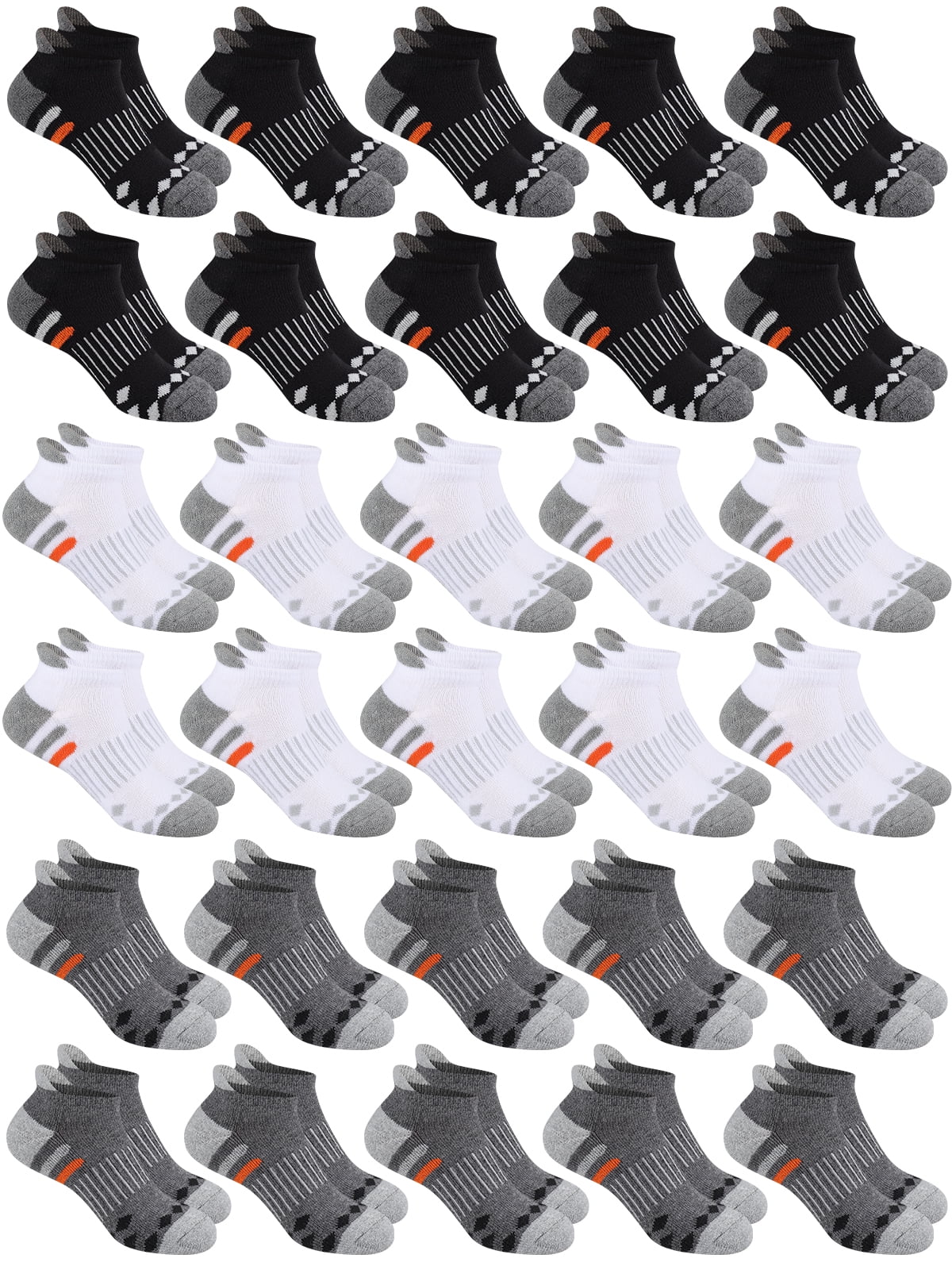 Kids Socks 30 Pairs Boys & Girls Ankle Lightweight Socks Breathable Child Socks