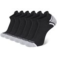 thumbnail image 1 of EALLCO Mens Athletic Ankle Socks Men Low Cut Cushioned Socks 6 Pairs, 1 of 6