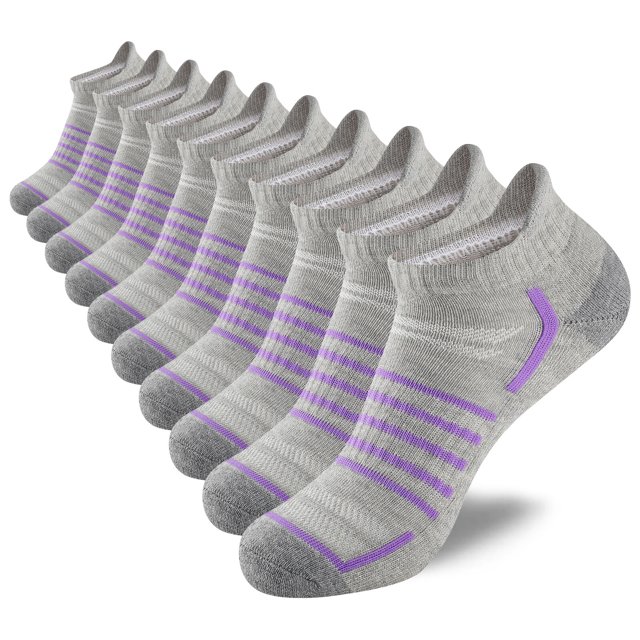 EALLCO Women's Socks Ankle Low Cut Socks for Women Padded Cushioned
