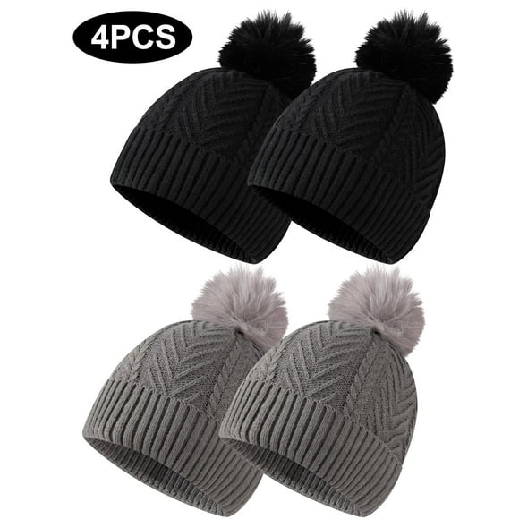 EALLCO Womens Winter Hats Warm Hats 4Pairs