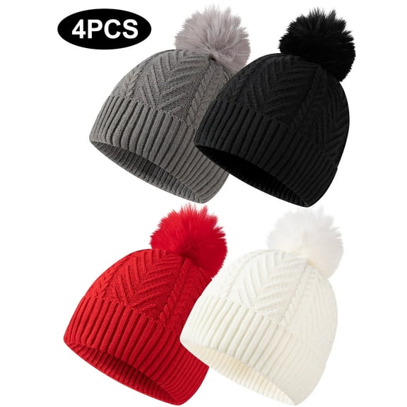 EALLCO Womens Winter Hats Warm Hats 4Pairs