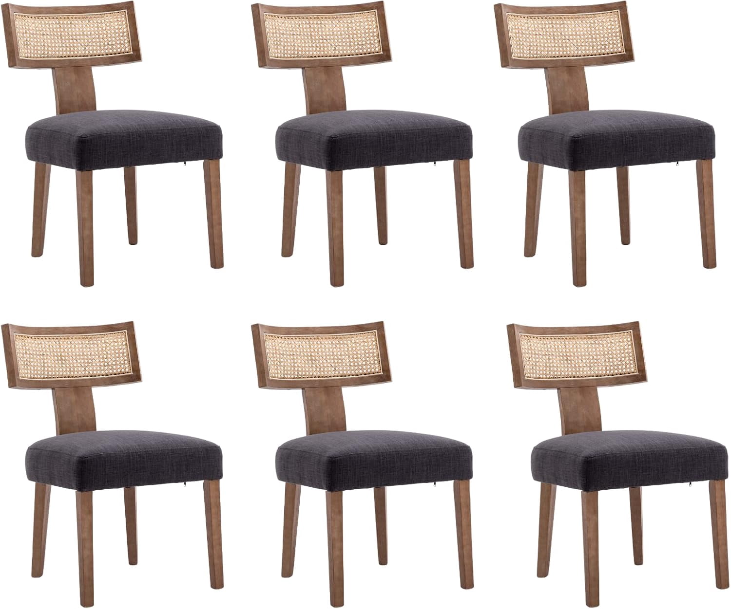 EALSON Mid Century Modern Dining Chairs Set of 2 Leather Upholstered ...