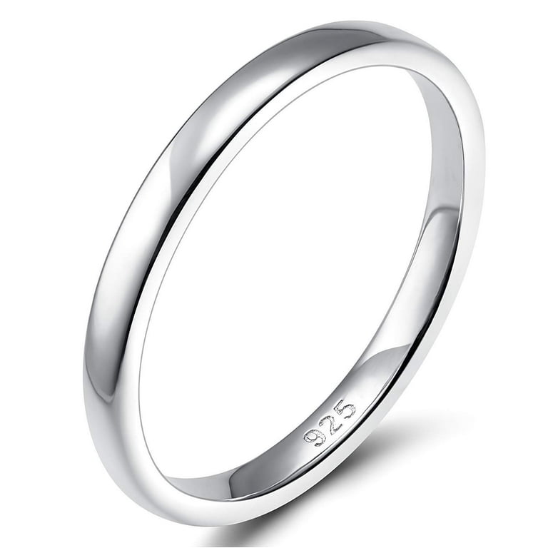 Wedding Band Ring Men Women Rhodium on Sterling Silver 4mm Width Comfort Fit Wedding Band Ring Men Women Rhodium on Sterling Silver 4mm Width Comfort Fit