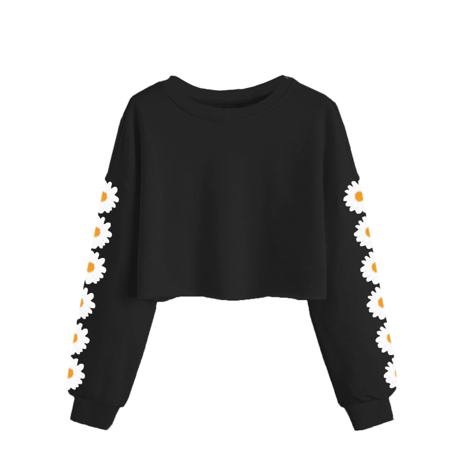 EANJE Long Sleeve T-Shirts for Kids Girl Tee Shirts Preppy Daisy