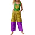 mardi gras overalls sequin