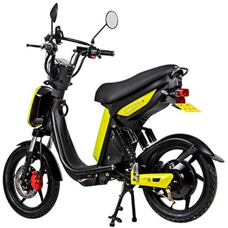 EAPC Electric Bike with Robust Powerful Brushless Motor, Pedal Assist, Rapid Charging, Zero Emissions for 100% Clean & Maintenance-Free Transport (Yellow, SX-250)