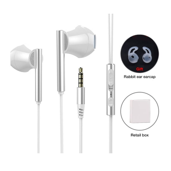 EARDECO 8 Cores 3.5mm Wired Headphones Bass Wired Earphone Stereo In-ear Headphone Headset with Mic Music Hifi Earphones Earbuds