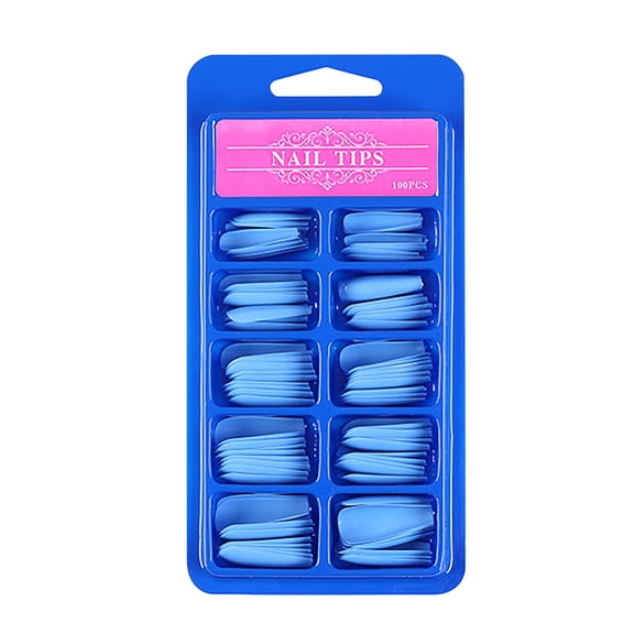 EARKITY 100pcs Coffin Press on Nails Kit, Long Ballerina Full Cover Fake Nail Acrylic Tips Artificial Fingernails False Manicure