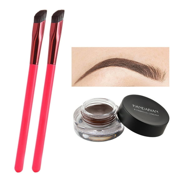 EARKITY 2PCS Multi-function Eyebrow Brush, Make Hair Like Strokes at All, Eye Brow Concealer Contour Brush, Professional Square Angled Eyebrow Brush for Eye Brow Makeup