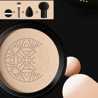 EARKITY Air Cushion CC Cream, Mushroom Head Foundation, Moisturizing BB Cream, Long Lasting Matte Concealer, Waterproof Base Primer, Cream Foundation Full Coverage for Mature Skin & All Skin Types