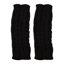 EARKITY Arm Warmers, Fingerless Gloves, Fingerless Knit Gloves, Winter Mitten Gloves, Knit Wrist Warmers with Thumb Hole, Premium Open Finger Cable Knit Warm Winter Sleeve, Arm Socks for Women Girls