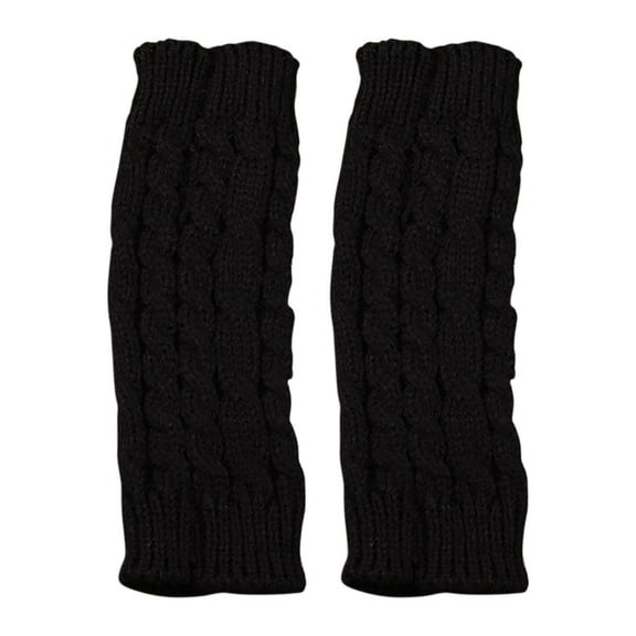 EARKITY Arm Warmers, Fingerless Gloves, Fingerless Knit Gloves, Winter Mitten Gloves, Knit Wrist Warmers with Thumb Hole, Premium Open Finger Cable Knit Warm Winter Sleeve, Arm Socks for Women Girls