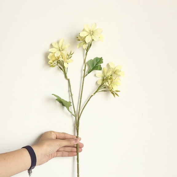 EARKITY Artificial Flowers, Artificial Orchid Silk Fake Flowers, Fake Orchids Flowers, Faux Dancing Lady Orchids Stems Flower, Real Touch for Wedding Home Office Party Hotel Yard Patio Decoration