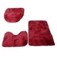 thumbnail image 1 of EARKITY Bathroom Rugs Set, Bath Rug, Contour Mat, Toilet Seat Cover, Toilet Rug Set Fluffy Plush Non Slip Bathroom Carpet Washable for Bathroom Floor (3 Pcs), 1 of 2