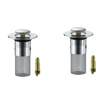 EARKITY Bathroom Sink Stopper, Hair Catcher with Removable Stainless Steel Filter Basket, Pop Up Sink Drain Filter, Bathroom Sink Drain Stopper for Bathroom Kitchen Basin Sink Stopper Replacement