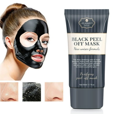 EARKITY Blackhead Remover Mask, Peel Off Black Mask, Nose Blackhead Pore Remover, Purifying Charcoal Face Mask for Deep Cleansing Blackheads, Dirt, Pores, Excess Oil