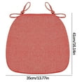 thumbnail image 1 of EARKITY Chair Cushion, Indoor Seat Cushion, Linen Dining Chair Cushion, Dining Room Chair Cushion with Ties, Memory Foam Non Slip Kitchen Seat Pad, Soft and Comfortable, 1 of 2