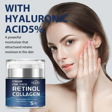 EARKITY Collagen Cream for Face with Retinol and Hyaluronic Acid, Day and Night Anti Aging Skincare Facial Moisturizer, Hydrating Face Lotion, Moisturizing Cream to Reduce Wrinkles