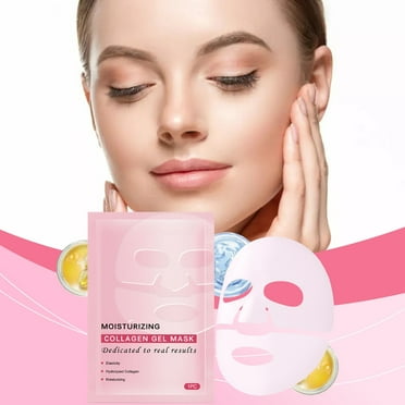 EARKITY Collagen Face Mask - Bio-Collagen Real Deep Mask - Deep Collagen Anti-Wrinkle Lifting Mask - Overnight Face Mask - Hydrating Overnight Hydrogel Mask, Pore Minimizing, Elasticity Improvement
