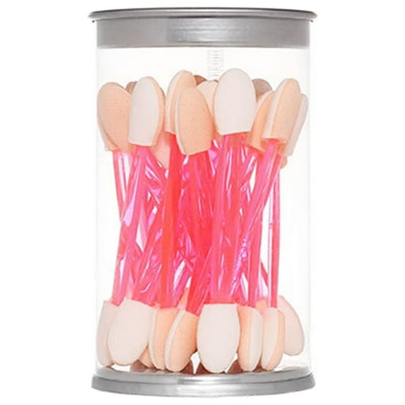 EARKITY Eyeshadow Applicators Makeup Brushes, 25PCS Disposable Eyeshadow Brush, Dual Sides Eye Shadow Applicator Sticks, 2.44 Inch Eye Makeup Applicators, Black