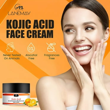EARKITY Face Moisturizer, Kojic Acid Face Cream for Dark Spots, Skin Brightening Day Cream, Anti-Aging & Even Skin Tone, Moisturizing Softening & Smoothing Skin