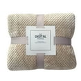 thumbnail image 1 of EARKITY Flannel Fleece Bed Blankets, Microfiber Throw Blanket, Chunky Knit Blanket Throw, Mesh Fuzzy Plush Lightweight Decorative Solid Blankets for Bed Couch Sofa, 1 of 5