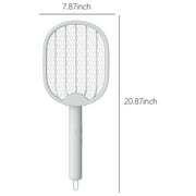 EARKITY Fly Swatter, Foldable Electric Fly Swatter Racket, Portable 2 in 1 Bug Zapper Racket, Mosquito Trap Lamp, USB Rechargeable Mosquito Zapper, for Indoor Outdoor Home Backyard Patio Camping