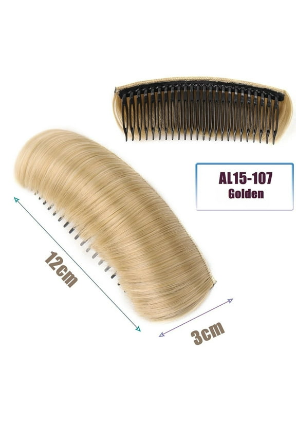 Hair Bun Invisible False Hair Clip, Hair Base Bump Fluffy Hair Pad Styling Insert Tool Volume Fluffy Princess Styling Increased Hair Pad for Women Girls