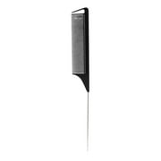EARKITY Hair Rat Tail Combs, Parting Rattail, Teasing Fine Tooth Comb, Metal Hair Pick Detangling, Heat Resistant Carbon Fiber Teasing Comb, and Stainless Steel Pintail