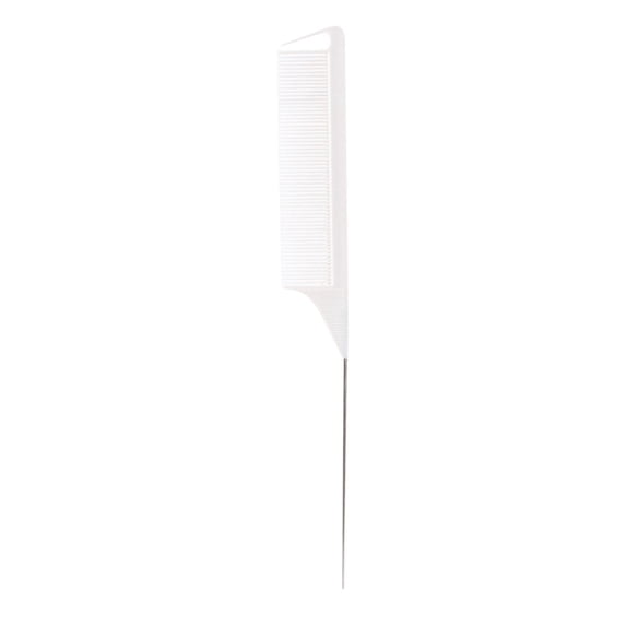 EARKITY Hair Rat Tail Combs, Parting Rattail, Teasing Fine Tooth Comb, Metal Hair Pick Detangling, Heat Resistant Carbon Fiber Teasing Comb, and Stainless Steel Pintail