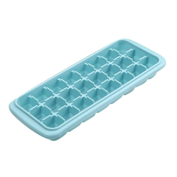 EARKITY Ice Cube Trays, Mini Ice Trays for Freezer with Lid, 2 Pack Easy-Release Tiny Ice Trays, Stackable Ice Mold Set for Iced Coffee Whiskey Beverages Cocktails