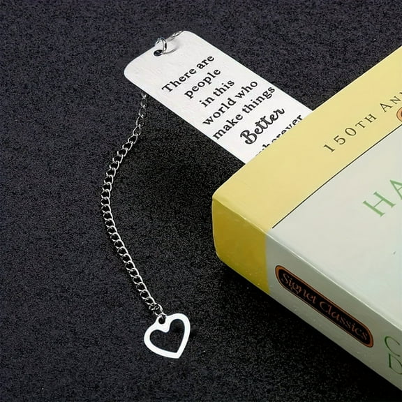 EARKITY Inspirational Bookmark, Appreciation Bookmark with Motivational Words, Stainless Steel Ruler Bookmark Stationery, Inspiration Back-to-school Gift for Kids, Boys, Girls, Students, Book Lovers