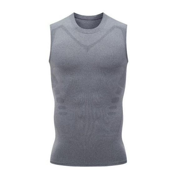 EARKITY Ionic Shaping Vest, Ionic Shaping Sleeveless Shirt, Slimming Vest, Shapewear Undershirt, Shaping Vest for Men to Build a Perfect Body