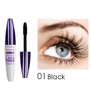 EARKITY Lash Mascara, 5D Waterproof Mascara, Fiber Lash Extensions Colored Mascara, Tubing Mascara for Eyelashes, Longlasting Curling Voluminous Colorful Mascara for Women Eye Makeup