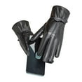 thumbnail image 1 of EARKITY Leather Gloves for Women, Winter Warm Gloves, Touch Screen Warm Wool Lined Texting Driving Gloves, Fleece Lined Cold Weather Warm Gloves, Winter Warm Cycling Driving Bowknot Gloves, 1 of 5