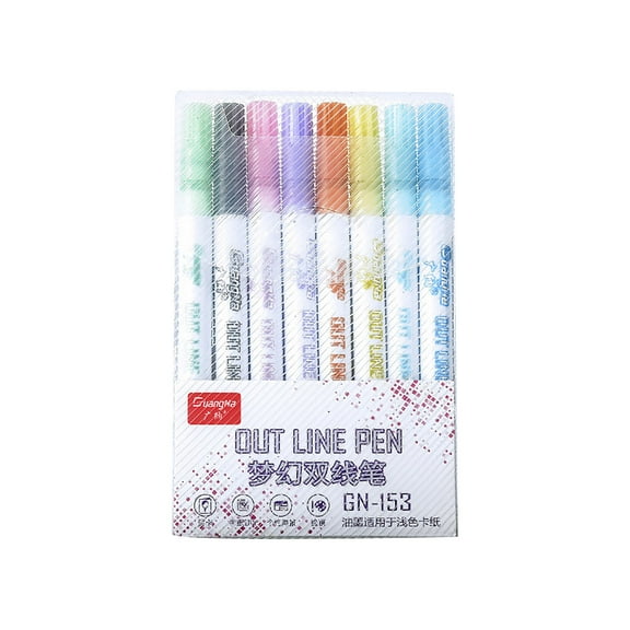 EARKITY Marker Pens, Watercolor Pen, 8 Colors Marker Washable Painting Pen, Paint Pen for Art Projects, Drawing, Rock Painting,Wood, Plastic, Metal, Canvas DIY Crafts