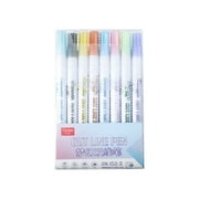 EARKITY Marker Pens, Watercolor Pen, Glitter Marker Pen, 8 Colors Marker Washable Painting Pen, Paint Pens for Art Projects, Drawing, Rock Painting,Wood, Plastic, Metal, Canvas DIY Crafts