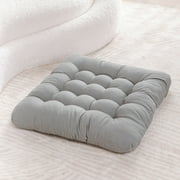 EARKITY Meditation Floor Pillow, Square Seat Cushion, Square Outdoor Cushions, Thicken Tufted Seat Cushion, Tatami Floor Cushion for Seating on Floor Yoga Meditation Living Room Balcony Office Indoor