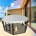 thumbnail image 1 of EARKITY Mesh Top Cover, Dog Playpen Cover, Pet Playpen Top Cover, Dog Playpen Mesh Top Cover, Provide Shade and Security for Outdoor and Indoor, Fits All 24" Wide 8 Panels Pet Exercise Pen, 1 of 7