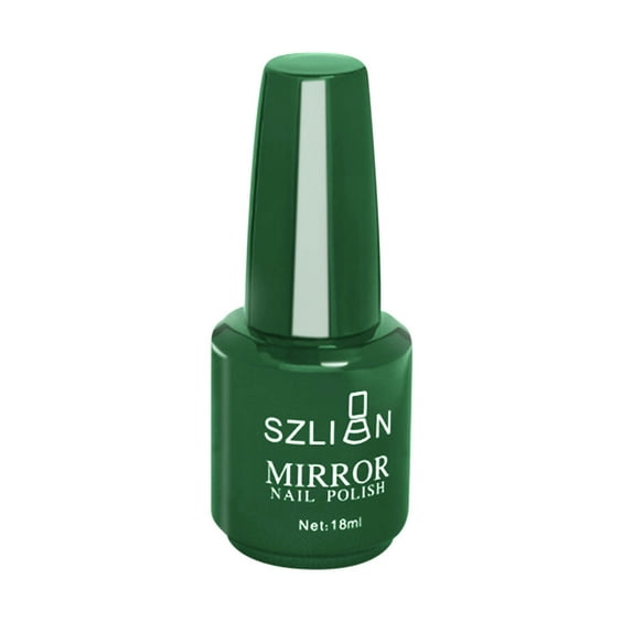 EARKITY Metallic Nail Polish Mirror Nail Polish, 12 Colors Varnishes Metal Mirror Nail Polish, Metallic Mirror Glitter Nail 18ml