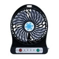thumbnail image 1 of EARKITY Mini Desk Fan, Table Fan, Small Desk Fan, Rechargeable Battery Operated Fan with LED Light, Portable USB Fan, Mini Desktop Fan, 3 Speeds Adjustable, for Travel Camping Bedroom Office Classroom, 1 of 5