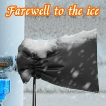 EARKITY Outdoor Faucet Cover, Garden Faucet Socks for Winter Freeze Protection, Waterproof Insulated Tap Cover, Water Sprinkler Valve Insulation Wrap and Hose Spigot Cover, Anti-Freeze (2 Pcs)