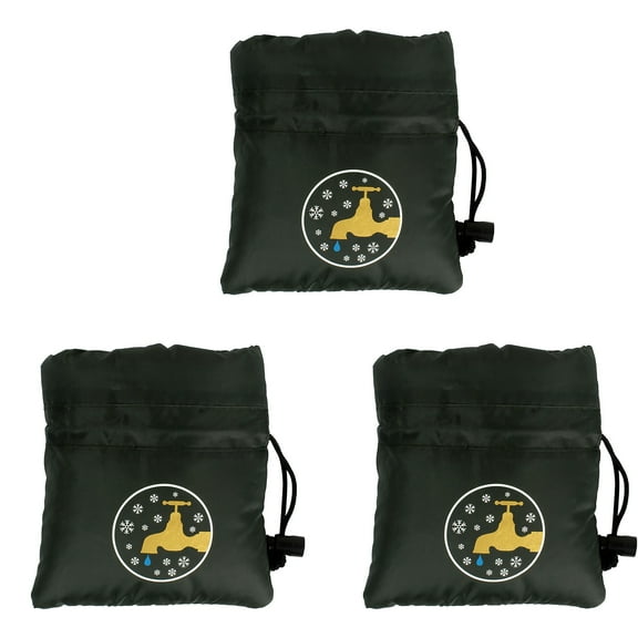 EARKITY Outdoor Faucet Cover for Winter, Outdoor Faucet Spigot Cover Socks, Outside Garden Faucet Socks, Waterproof Insulated Faucet Protector for Cold Weather Reusable Ice-Defence Windproof (3 Pcs)