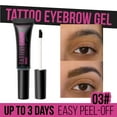 thumbnail image 1 of EARKITY Peel Off Tattoo Eyebrow Gel, Tattoo Peel Off Eyebrow Gel Tinted, Long Lasting Waterproof Transfer-proof Tattoo Brow Peel Off Tinted Gel Brow Last Up to 3 Days, with Brow Stencil & Brush, 1 of 1